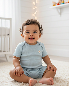 Conjunto Bebê Curto Body Short Linha Amamentação Letut 18240