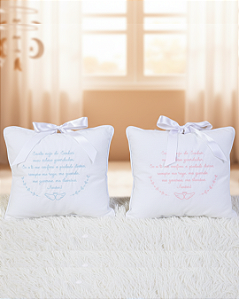 Almofada de Oração Santo Anjo Bordada 27x24cm Papi 4946