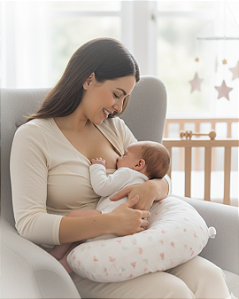 Almofada de Amamentação apoio 100% Algodão 62x50cm Papi 2675