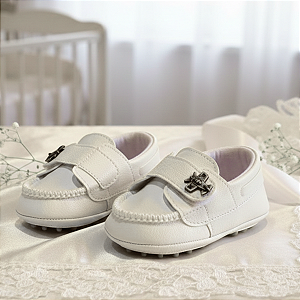 Mocassim Bebê Masculino Sintetico com Velcro Keto Baby 25027