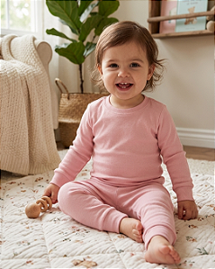 Conjunto Bebê Térmico Malha Aveludada 1 ao 4 Paraíso 19152