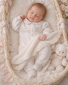 Saída Maternidade Macacão Suedine Manta Tricô Paraiso 19234