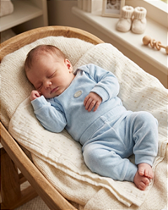 Conjunto Bebê Plush Body Manga Longa e Calça Letut 11000