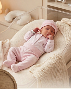 Conjunto Bebê Prematuto MLonga Cós Dobr Pezinho Letut 19587