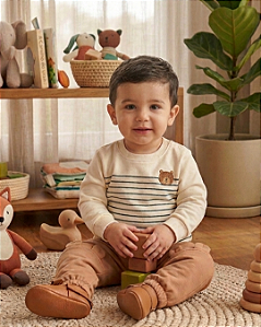 Conjunto Bebê Camiseta Calça com Orelhinhas PullaBulla 55172