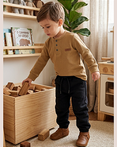 Conjunto Menino Camiseta e Calça Piqueton PullaBulla 55287