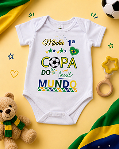 Body Bebê Minha 1ª Copa do Mundo Brasil Pingo Doce - 515
