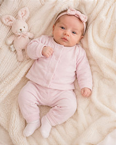 Conjunto Bebê Longo Plush Passarinhos Letut 300216