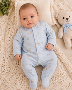 Macacão Longo Bebê Masculino Linha Prematuro Letut LT19710