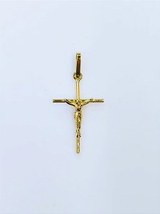 Pingente Cruz com Cristo em Ouro 18k
