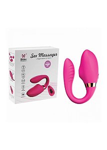 Vibrador de Casal com Sugador e Pulsação Dibe II - Sexy Import - Pink