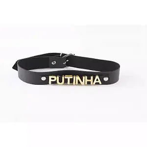 Coleira Personalizada - Putinha - Brasil Fetiche