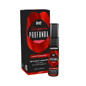Dessenssibilizante Oral Garganta Profunda - Intt - Spray sabor Morango - 15 ml