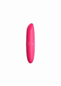 Mini Vibrador em ABS Formato de Batom - Vermelho