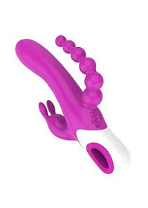 Vibrador de Ponto G, Clitóris e Plug Anal 3 em 1 - Eden