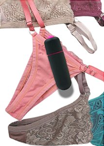 Kit Sensualidade e Prazer – Calcinha Fio Duplo + Bullet Vibrador