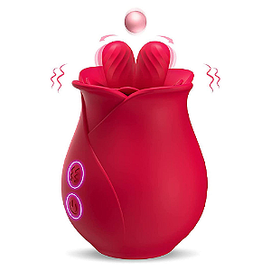 Magic Rose Vibrador em formato de flor – Rosa Estimuladora de Clitóris com Pulsação