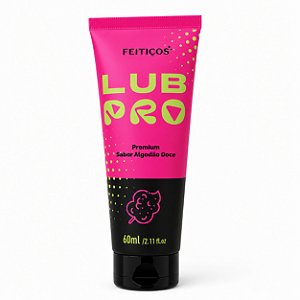 Lubrificante Íntimo Premium Lub Pro Sabor Algodão Doce 60ml – Feitiços