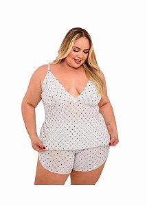 Baby Doll Plus Size em Liganete – Tamanho 48 - Cor sortida estampada