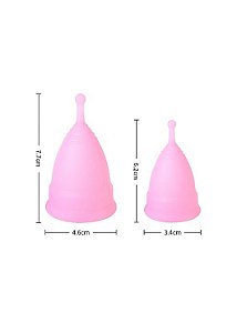 Kit com 2 Coletores Menstruais de Silicone