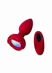 Blossom Secret – Plug Anal Flor com Vibração, Rotação e Controle Remoto