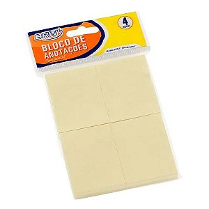 Bloco de Anotaçoes Amarelo c/400 - BRW