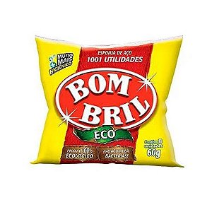 Esponja de lã de aço Bom Bril eco 8 Unidades