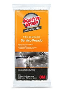 Fibra de Limpeza serviço pesado Profissional c/2 fibras - Scoth brite