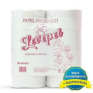 Papel Higienico Levepel Branco C/8rolos