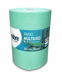 Pano Multiuso Verde 240x28cm  c/600 panos -Nobre