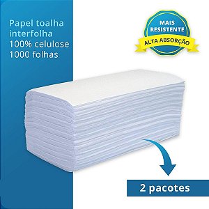 Papel Toalha Interfolha Branquinho 100% 2000