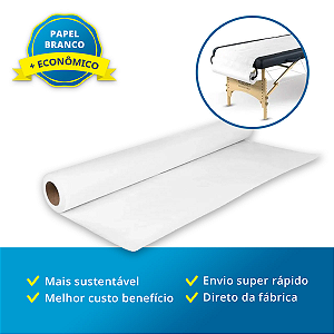2 Lençol Descartável Papel Hospitalar Para Maca 70x50