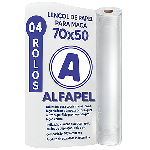 4 Lençol Descartável Papel Hospitalar Para Maca 70x50