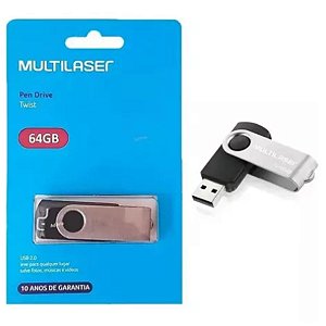 Pen Drive Twist 64GB MULTILASER