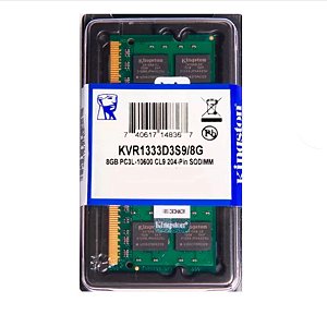 Memória Kingston Ddr3 8gb 1333 Mhz Notebook