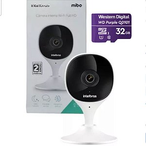 Camera Segurança Intelbras IMX C Full Hd Wifi Ip Cartão Sd 32 Gb Cor Branco