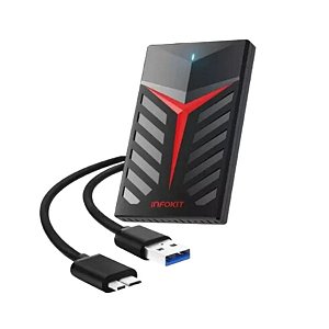 Case Externo Gamer Gaveta Infokit ECASE-350