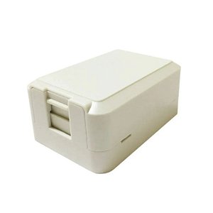 Caixa De Sobrepor Para Keystone 1 Saída Fêmea Rj45 Rj11