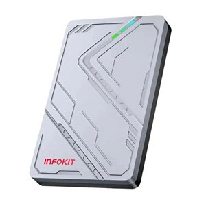 Hd Externo 1tb Usb 3.0 P Ps4 Ps5 Xbox One Series S E X Infokit ECASE-352 Prata