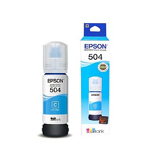 Refil de Tinta Epson T504 Ciano T-504220 - Original