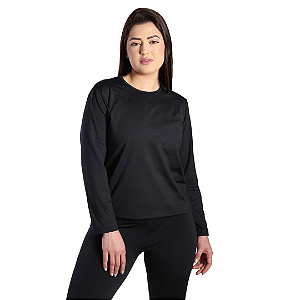 Blusa Segunda Pele Básica Flanelada Feminina