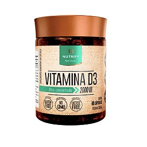 Vitamina D3 - 60 Cápsulas - Nutrify