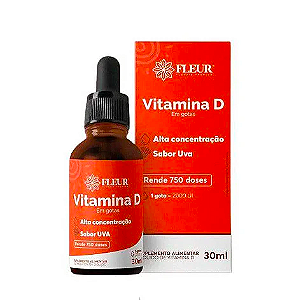 Vitamina D em Gotas Fleur 30ml 750 doses
