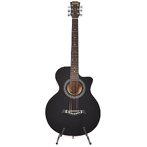 VIOLÃO LAND ACUSTICO AÇO PRETO LA-39 BK