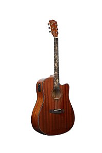 VIOLÃO LAND ELETRICO AÇO VARNISH MAHOGANY L-825B