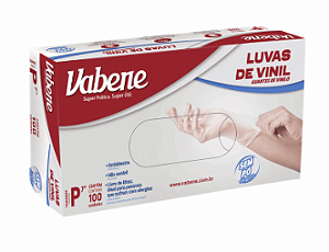 Luva Vinil s/ Pó 100un - Vabene