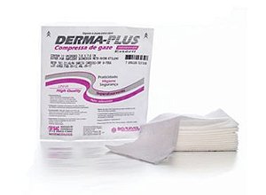 Compressa de Gaze Non-Woven Estéril Derma-Plus 7,5x7,5cm - 10un