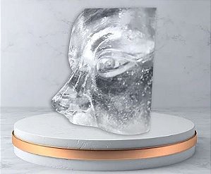 Meia Face Silicone Transparente para Treinamento Harmonização