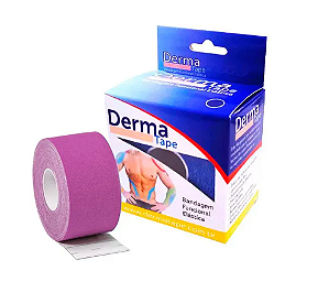 Fita de Kinésio Bandagem Adesiva 5mx5cm Lílas - Dermatape