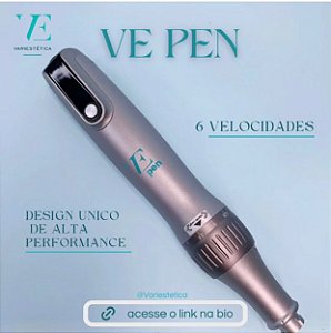 VE PEN - Caneta Microagulhamento Dermapen Variestética c/ Bateria e Anvisa